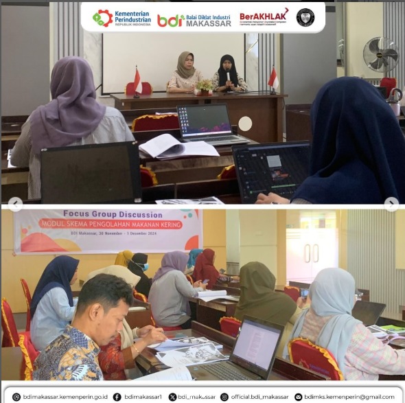 Focus Group Discussio (FGD) Penyusunan Modul Diklat Makanan Kering