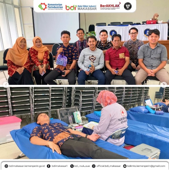 Pegawai BDI Makassar Turut Berpartisipasi Pada Kegiatan Donor Darah Dalam Rangka HUT DWP ke 25 Tahun