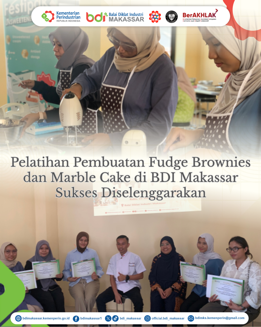 Pelatihan Pembuatan Fudge Brownies dan Marble Cake Sukses Diselenggarakan