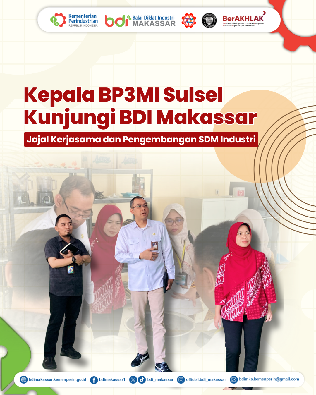 Kepala BP3MI Sulsel Kunjungi BDI Makassar: Jajal Kerjasama dan Pengembangan SDM Industri