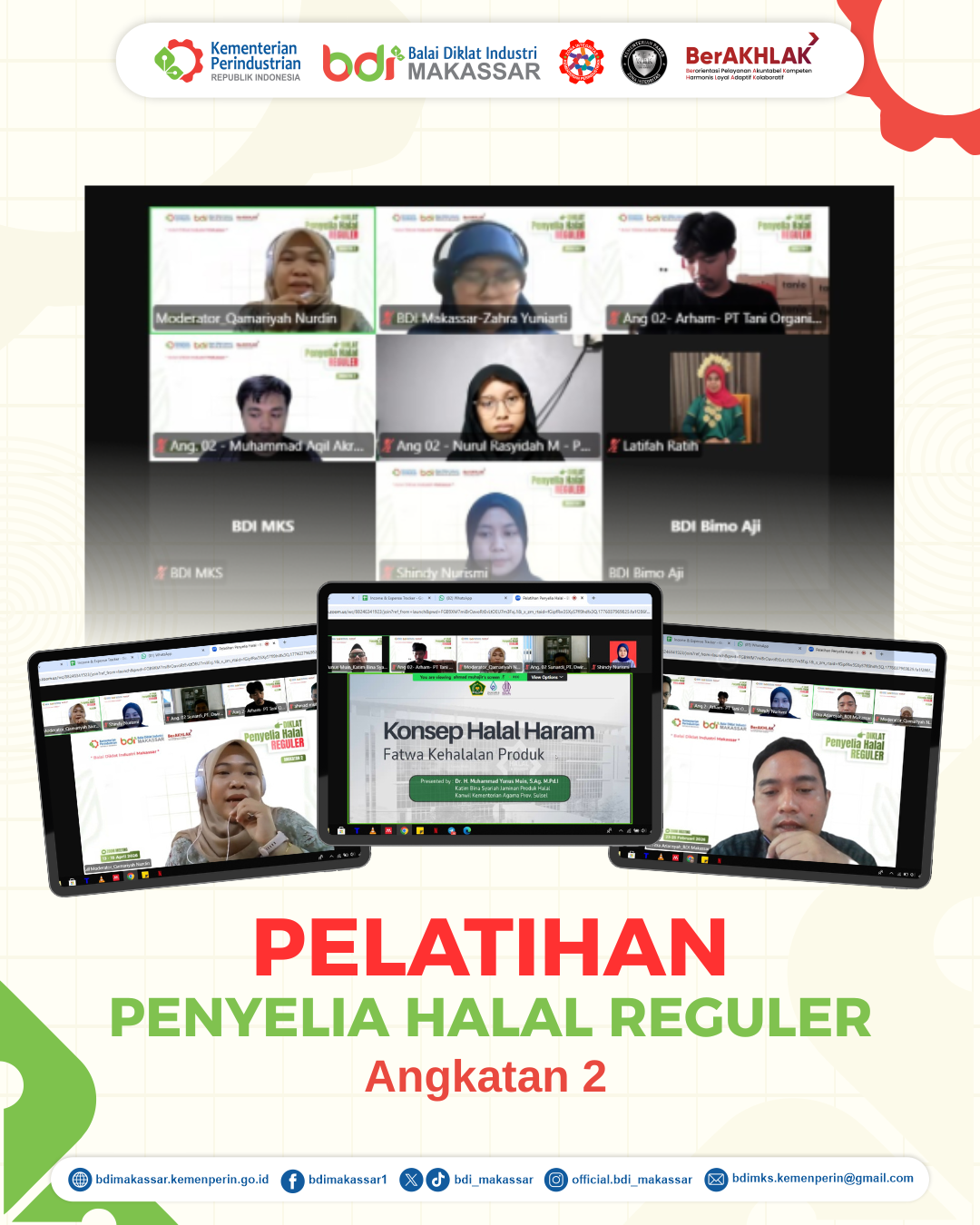 Pelatihan Penyelia Halal Reguler Angkatan 2 Tingkatkan Kompetensi Peserta Secara Daring