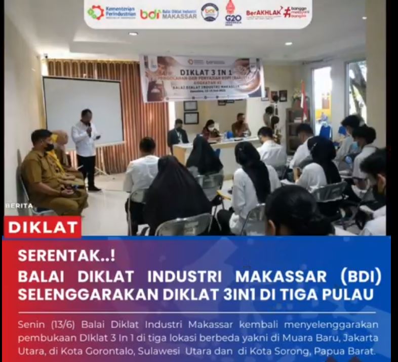 PEMBUKAAN SERENTAK DIKLAT 3 IN 1 DI TIGA PULAU