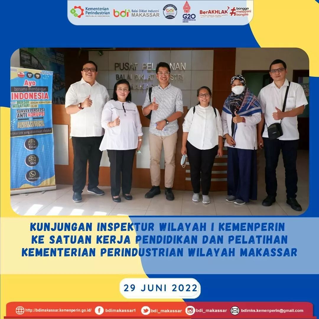 KUNJUNGAN KERJA INSPEKTUR WILAYAH I KEMENPERIN