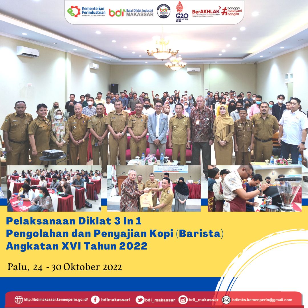 Diklat Barista Angkatan XVI Dilaksanakan di Sulawesi Tengah 